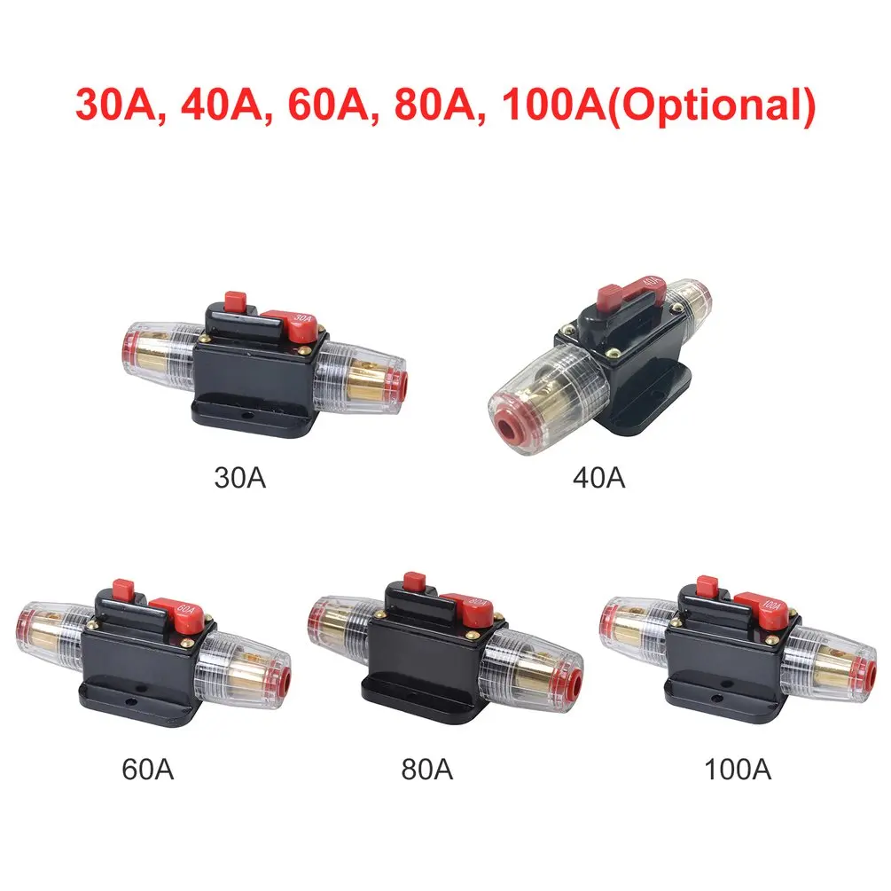 30A 40A 60A 80A 100A автомобильный Грузовик аудио усилитель автоматический выключатель держатель предохранителя AGU стиль стерео усилитель ремонт предохранитель адаптер