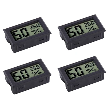 

Digital Electronic Temperature Humidity Meters Gauge Indoor Thermometer Hygrometer LCD Display,Celsius ℃ Display,4 Pack