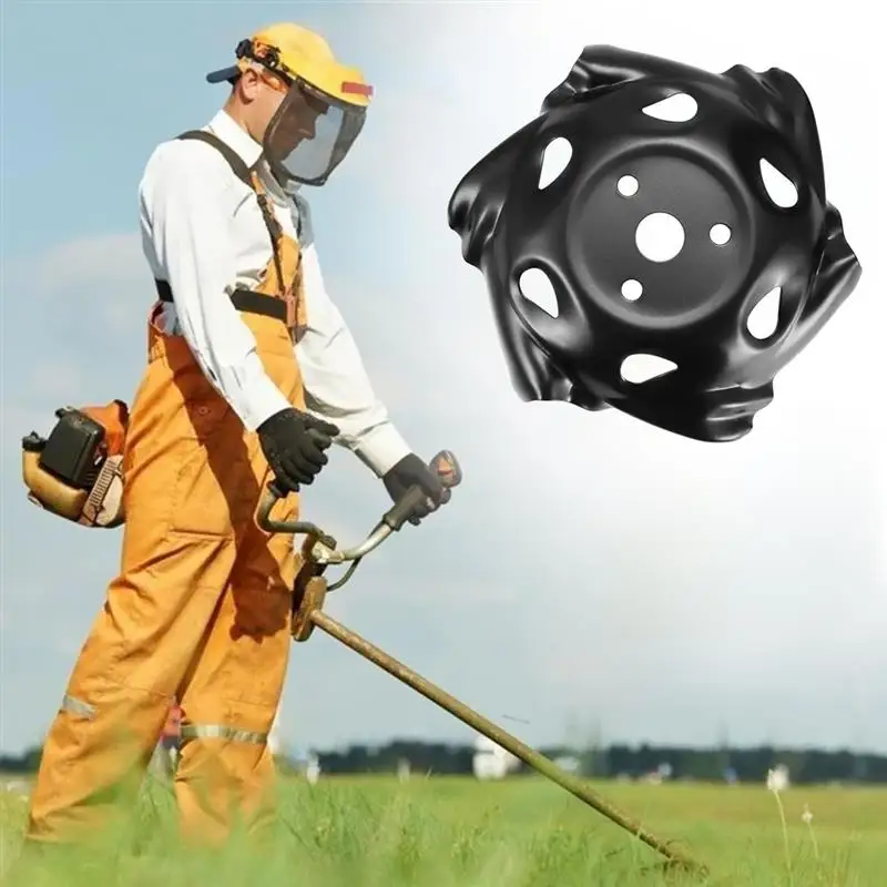 Cortacésped de aleación Universal, cabezal de corte, bandeja de deshierbe, raspador, elimina las raíces de la hierba, piezas de corte