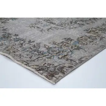 

98x178 Cm Grey Handmade Overdyed Rug-3x6 Ft