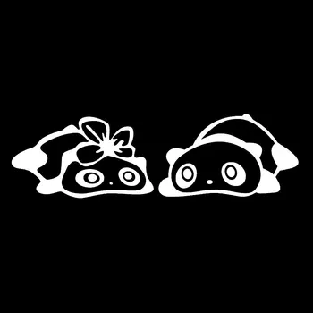 

Car Panda Sticker Rearview Mirror Panda Sticker Personality Car Stickers Decoration Decoration 3D PET Fashion