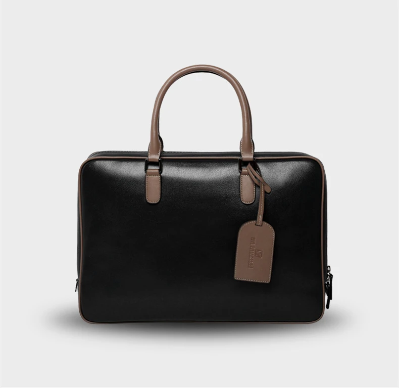 Мужской брендовый дизайнерский портфель s из натуральной кожи, бельгийский классический деловой портфель 14 дюймов из воловьей кожи, мужские сумки для компьютера