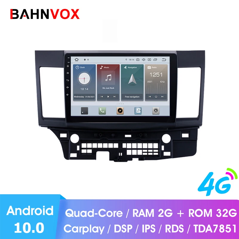 Автомобильный dvd-плеер с gps для Mitsubishi lancer 10 1 2015 android 0 ОЗУ 2 Гб радио мультимедийная