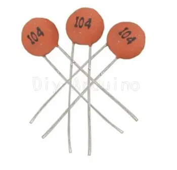 

100pcs 50V 100NF 104PF 0.1uF Ceramic capacitor DIP-2