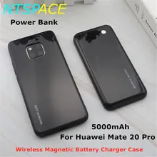 Беспроводная Магнитная батарея зарядное устройство чехол для huawei mate 20 Pro портативный Банк питания 5000 мАч Расширенный телефон контейнер для аккумуляторных батарей