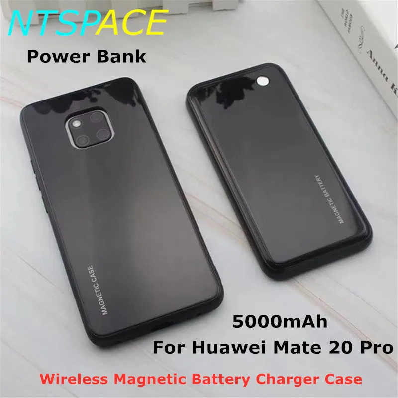 

Wireless Magnetic Battery Charger Cover For Huawei Mate 20 Pro Portable Power Bank 5000mAh Extended Phone Battery Power Case