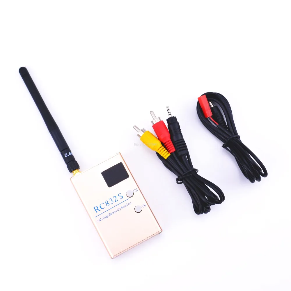 

FPV 5.8G 5.8GHz 48 Channels RC832S RC832 Receiver With A/V and Power Cables For Quadcopter F450 S500 S550