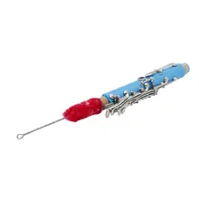 SLADE кларнет волоконная щетка палочка для чистки влаги для чистки тампона для флейты/пикколо/кларнет деревянный духовой инструмент аксессуар