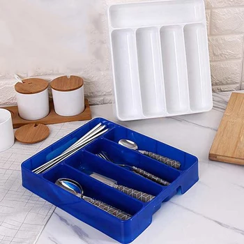 

New Kitchen Drawer Organizer Tray Spoon Cutlery Separation Finishing Storage Box Cutlery Kitchen Storage Organization