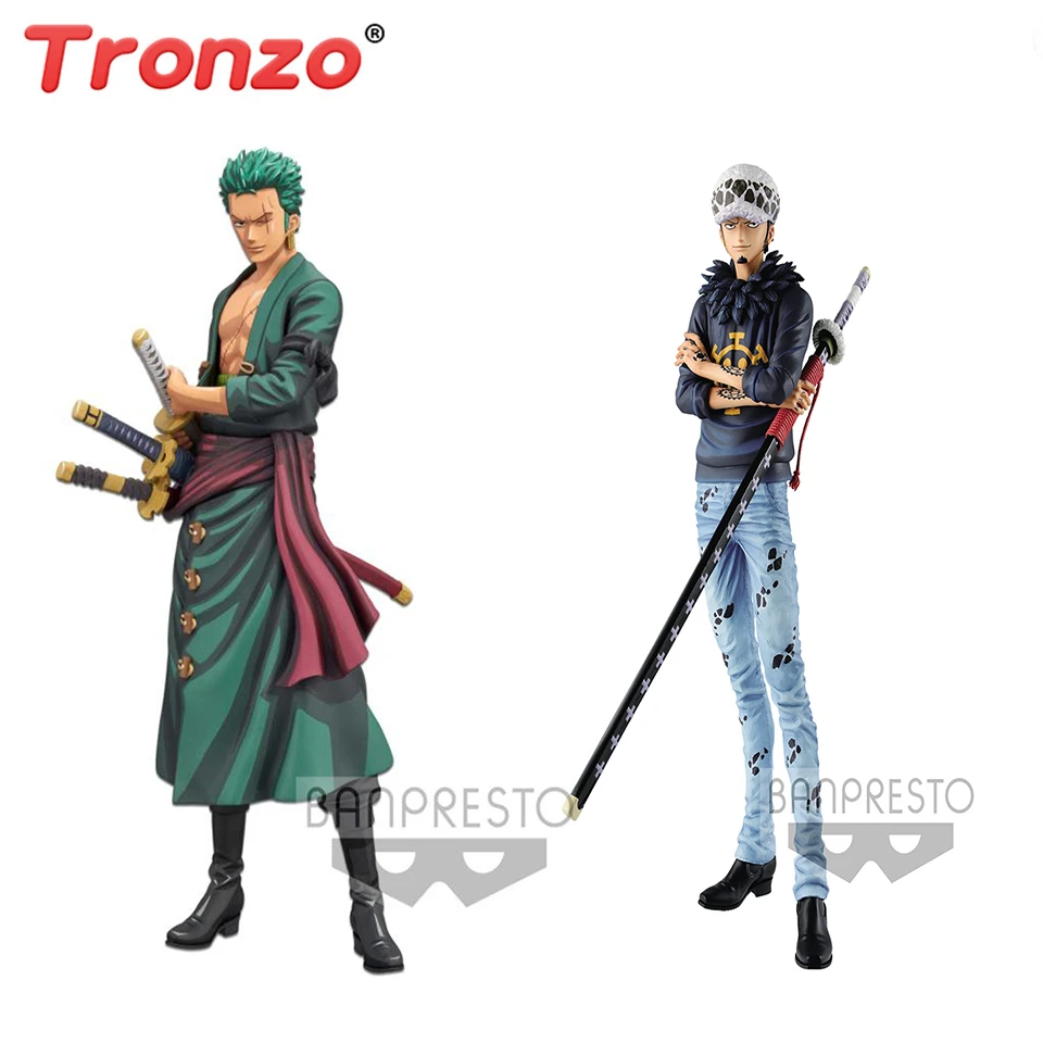 Tronzo Large Original Banpresto One Piece Grandista The Grandline Men Roronoa Zoro Trafalgar Law Pvc Action Figure Model Toys Action Figures Aliexpress