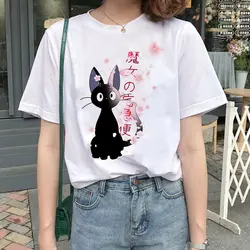 Lus Los/новые милые Мультяшные картинки, футболки для женщин, элегантная Футболка Harajuku Totoro, повседневные топы для девочек, женские футболки с