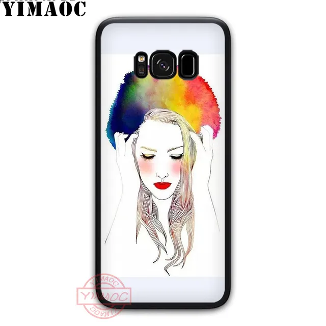 Us 137 47 Offyimaoc Sketch Girl Umbrella Fantasy Art Soft Silicone Case For Samsung A2 J4 Core A20e A70s J4 J6 Plus J8 2018 J7 Duo On Aliexpress
