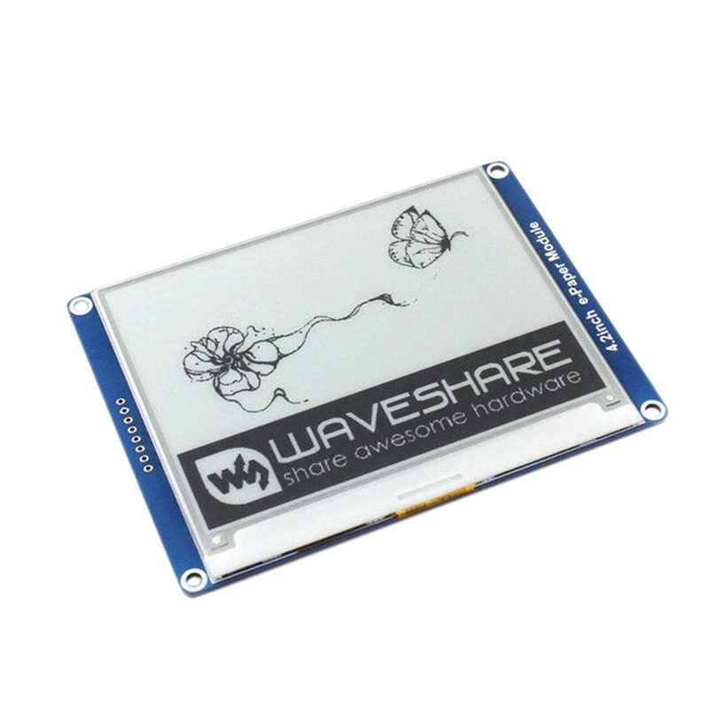 

Waveshare 4.2Inch E-Paper 400X300 E-Ink Display Module Display, Black White No Backlight Wide Angle SPI Interace
