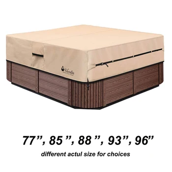 

Hot Tub Outdoor Cover Cap Heavy Duty Water-Resistant Polyester 100% Waterproof very strong hot tub cover case
