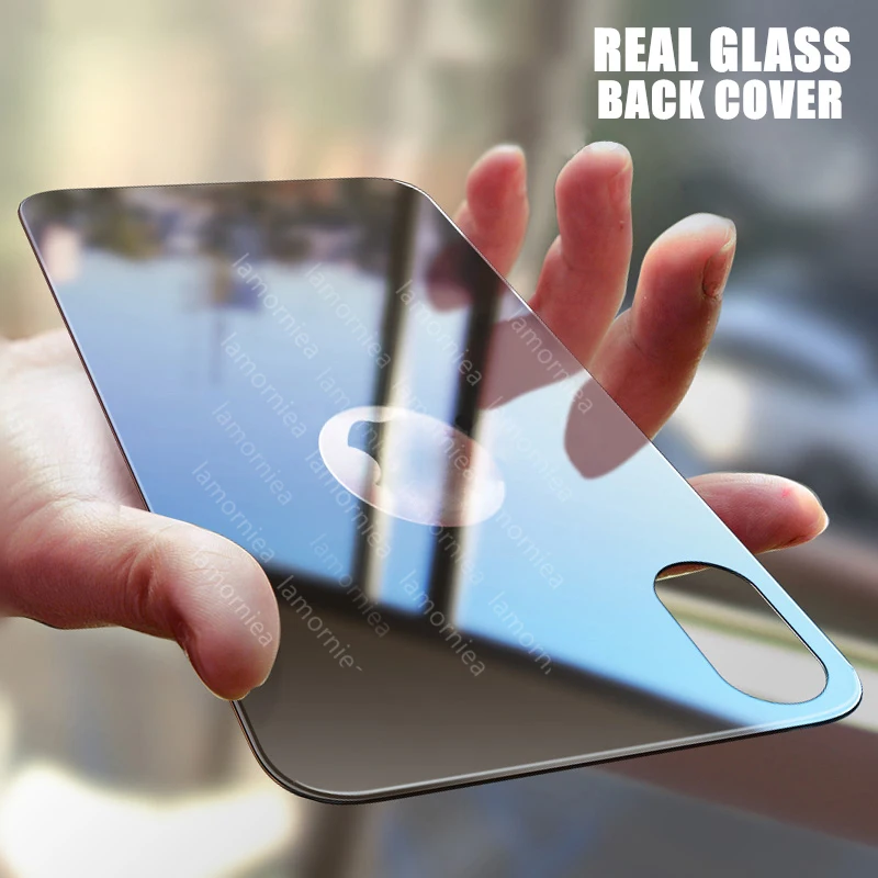 

100D 0.3mm Rear Back Tempered Glass For iPhone 11 Pro MAX X XS MAX XR 7 8 Plus Full Cover Screen Protector Film Black White Gold