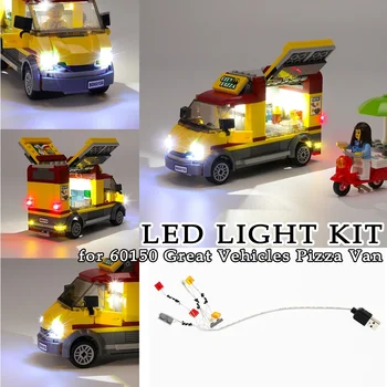 

LED Lighting for 60150 Great Vehicles Pizza Van Decoration Moc Building Blocks Toys Bricks Decorative Lights Toy Bricks