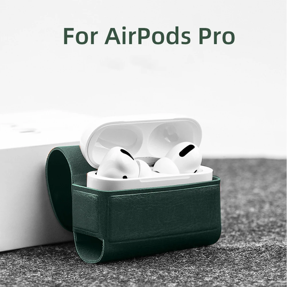 Чехол для наушников из искусственной кожи с защитой Apple AirPods Pro Беспроводная