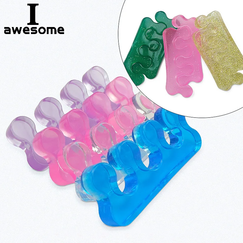 

Gel 5 Toe Separator Foot Care Insoles for Women and men High Heels Side Pain Relief Orthopedics Protector Shoe Sole Plantillas