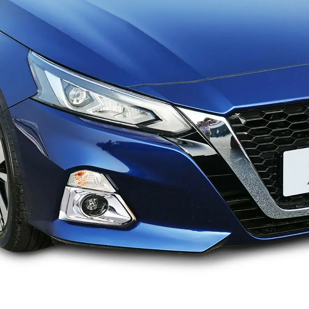 Для Nissan Altima 2019 2020 Edition одна Хромированная передняя противотуманная фара Крышка