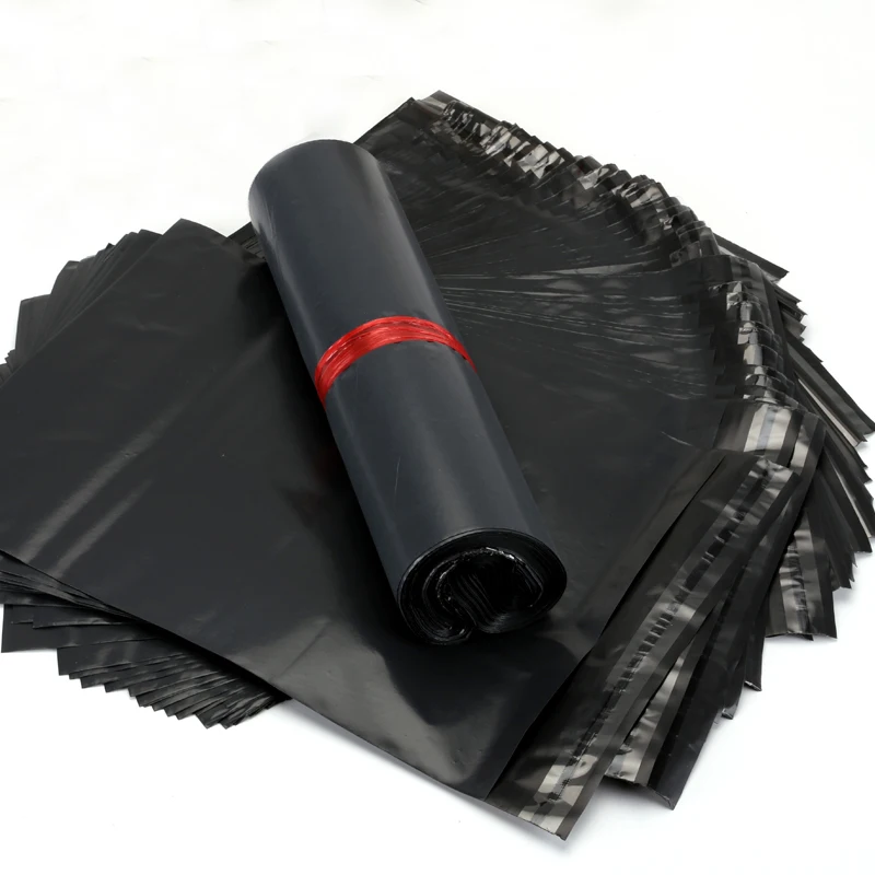 Ультра легкие 20 шт черные самоклеющиеся курьерские Сумки, сумки для хранения Пластиковые поли конверт для отправки почтовые полиэтиленовые пакеты
