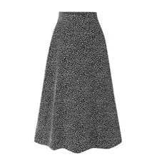 Повседневная женская эластичная высокая талия Сплит Цветочные Длинные юбки для дам пляжная юбка женская faldas mujer moda gothic#2S26