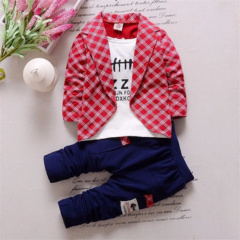 Boys Suits Outfits For Weddings Fashion Kids Prom Party Clothes Coat Children Clothing Sets Boy gentleman Costume Wear 1 year