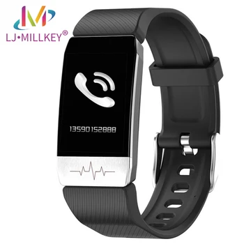 

Smart Watch Men Women Temperature Immune Measure ECG Heart Rate Blood Pressure Monitor Weather Forecast Drinking Remind MK008