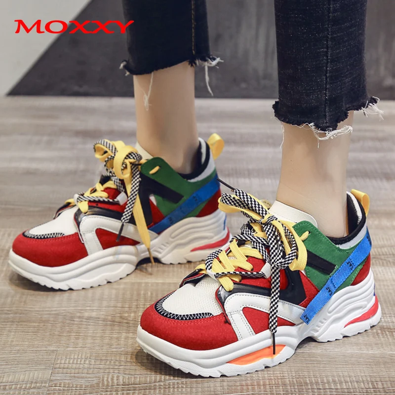 

Size 46 Unisex Chunky Sneakers Women Brand Women Sneakers Platform Colorful Fashion Dad Sneakers Casual Shoes Woman basket femme