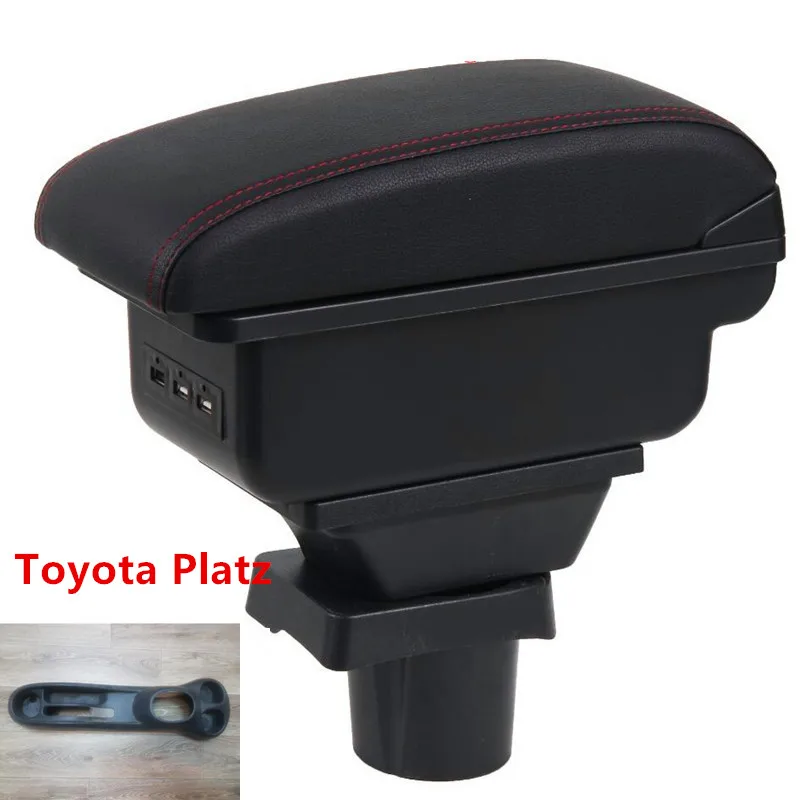 Для Toyota Platz подлокотник коробка центральный магазин содержание коробка для хранения подлокотник коробка USB интерфейс