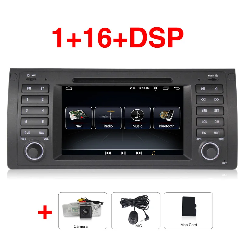 Android 8,0 автомобильный dvd-плеер для BMW X5 M5 E53 E39 Автомобильный gps навигатор мультимедийный Радио Canbus wifi BT RDS 1024*600 - Цвет: Car dvd camera