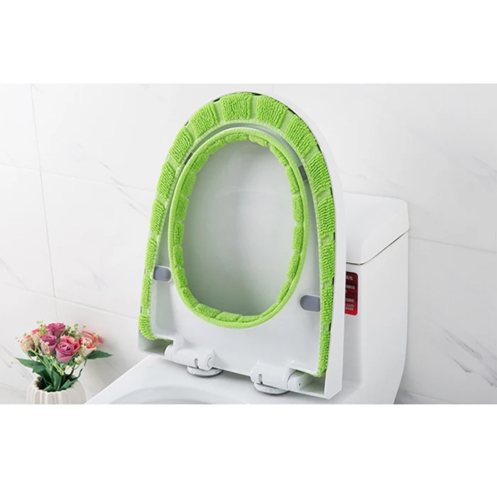 Soft Bathroom Toilet Seat Closestool Washable Warmer Mat Cover Pad Cushion Bathroom Accessories AUG889