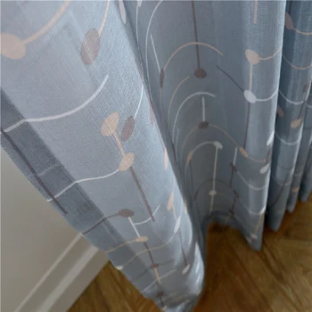 

Modern MinimalistCurtains for Living Dining Room Bedroom EuropeanPolyester Fabric Printing CurtainModern FashionTulle Customized
