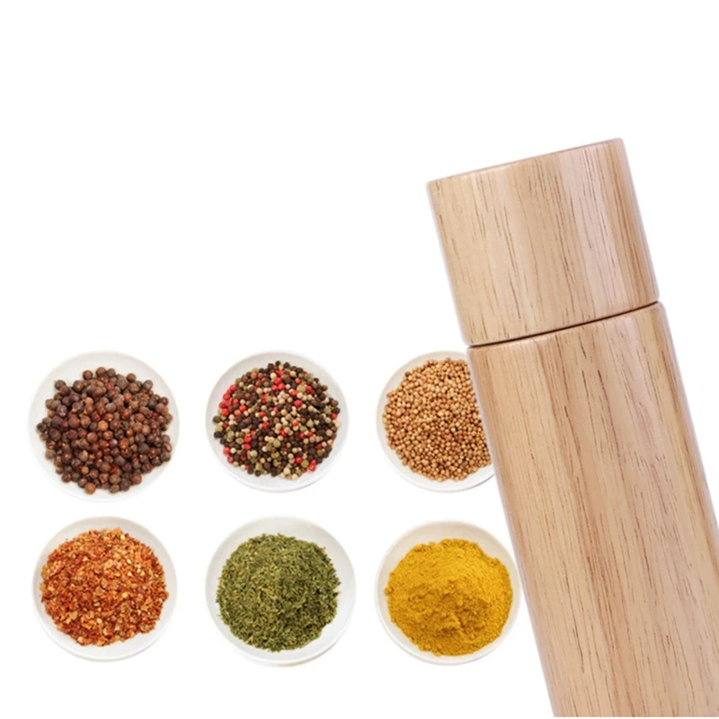 

2 Pcs/Set Wooden Salt and Pepper Grinder Set Pepper Grinder Salt Shaker Grinder for BBQ Picnic Restaurant Dinner Parties