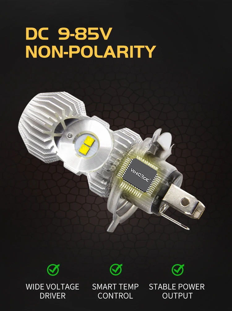 Route101 H4 LED Headlight for Motorcycle HS1 Hi/Lo Headlamp S2 H6 BA20D LED Moto White 12V Bulb 9-85V Motorbike Scooter ATV Lamp Route101 H4 LED Headlight for Motorcycle HS1 Hi/Lo Headlamp S2 H6 BA20D LED Moto White 12V Bulb 9-85V Motorbike Scooter ATV Lamp