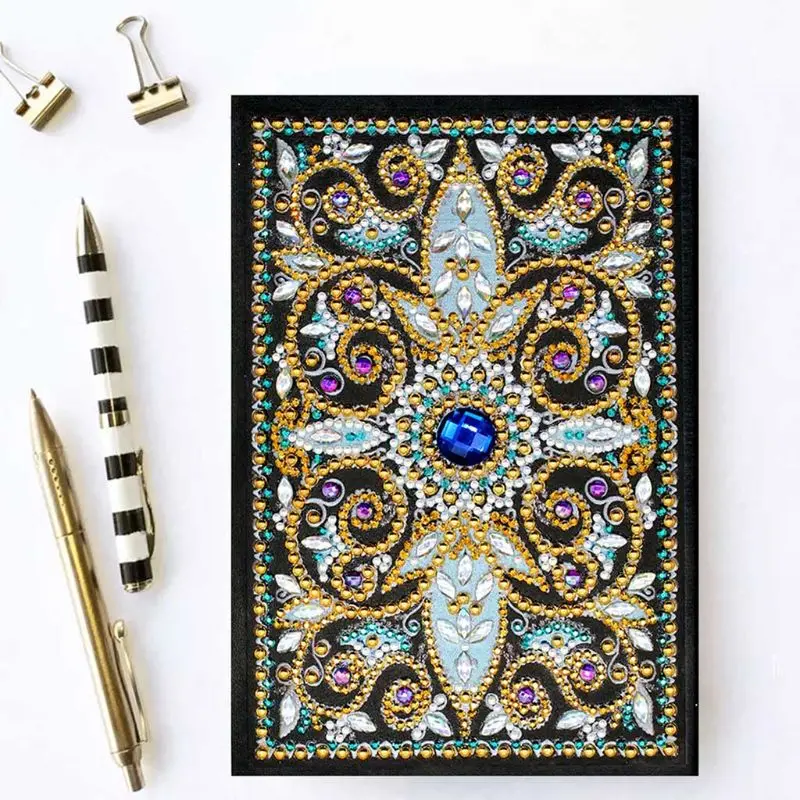 50 Pages Diamond Painting Notebook DIY Mandala Special Shaped Embroidery Cross Stitch A5 Diary Book Craft 50 Pages Diamond Painting Notebook DIY Mandala Special Shaped Embroidery Cross Stitch A5 Diary Book Craft