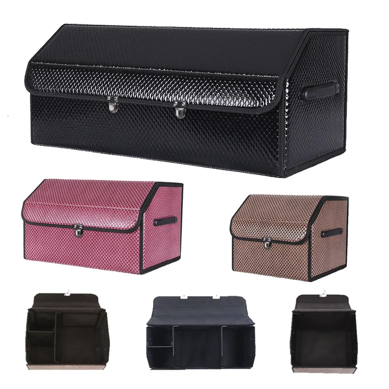 

Cross Border Folding Storage Box for Car Box Nail Pattern Trunk Storage Bag Car Supplies Debris Finishing Box