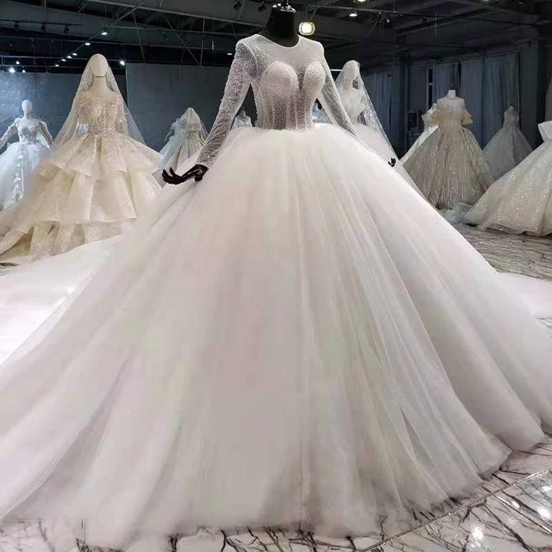 HTL1085 super ball gown wedding dress 
