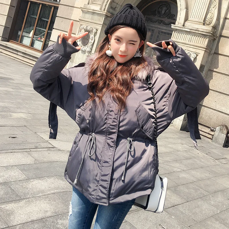 

Down Jacket Cotton-padded Clothes Women's 2019 Autumn & Winter New Style Flash Thick Road Elegant Versatile Online Celebrity Stu