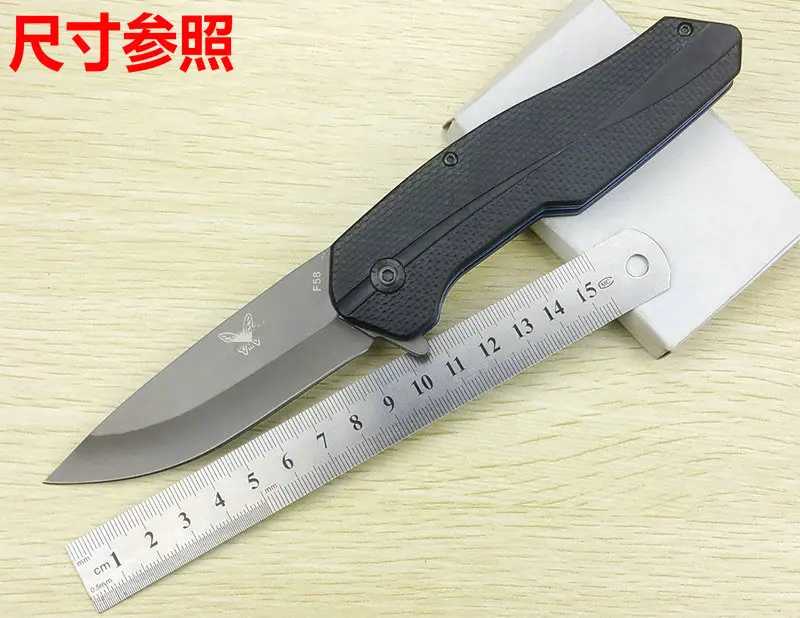 Американский Нож-бабочка для выживания в кемпинге F58 алюминиевая ручка нескользящий открытый Самозащита карманный складной нож классический резак