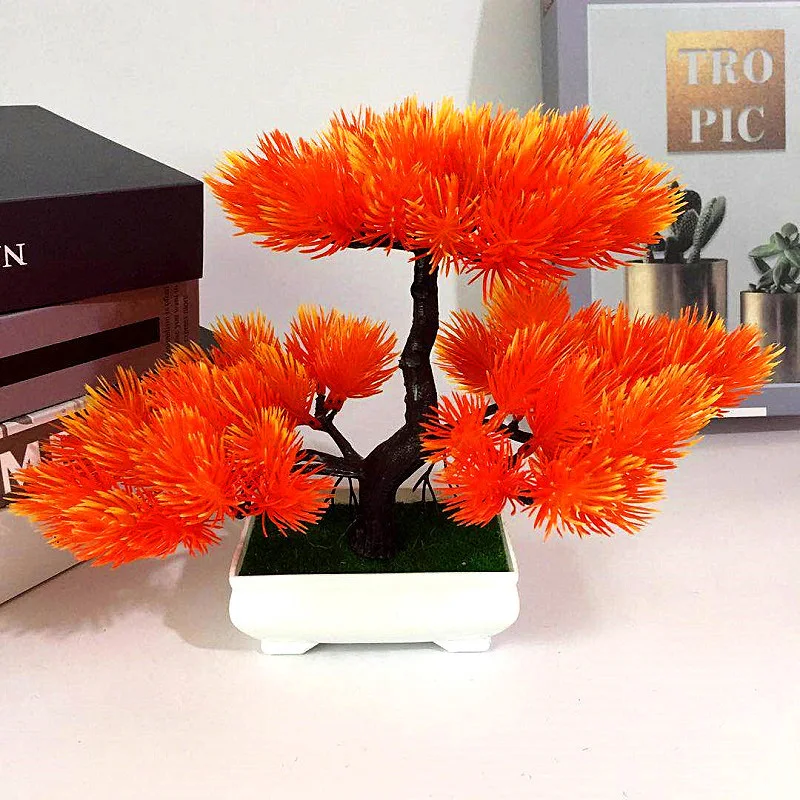 

Artificial Potted Plant Pine Plastics Home Office Decoration Optional Color For Weddings, Parties, Offices, Families, Restaurant