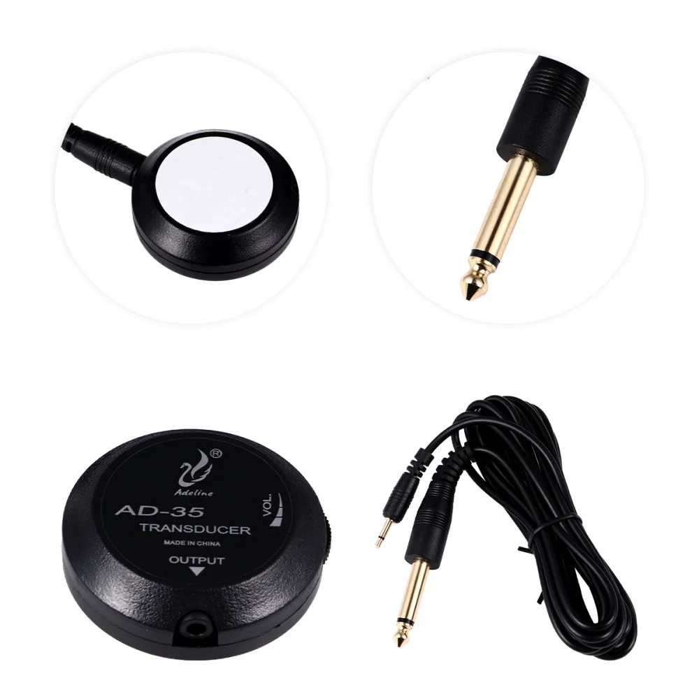 

1 PC Punch Free Durable Plastic Piezo Contact Transducer Microphone Pickup Sound Hole Pickup for Banjo Mandolin Ukulele Guitar C