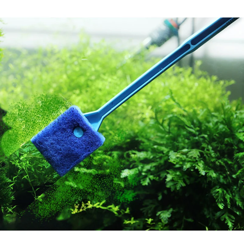 

High Quality Aquarium Cleaning Brush 40CM 2 Head Sponge Aquarium Window Glass Algae Cleaning Brush Fish Tank Brushes