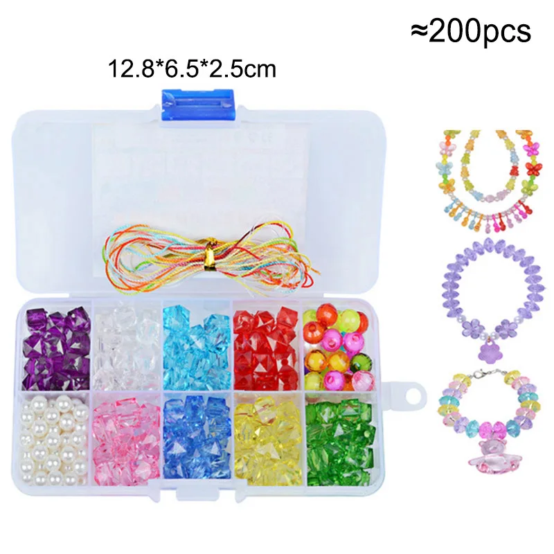 Girls DIY Bead Set Jewelry Making Kit for Kids Girl Pearl Beads for  Bracelets Rings Necklaces Creativity Kits Art Craft