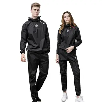 

Unisex Polyester Sauna Suit Heavy Sweat Track Fat Slimming Boxing Gym Suit
