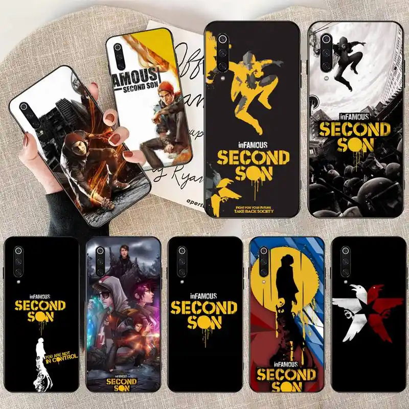 Hpchcjhm Infamous Second Son Coque Shell Phone Case For Xiaomi Mi10 10pro 10 Lite Mi9 9se 8se Pocophone F1 Mi8 Lite Phone Case Covers Aliexpress