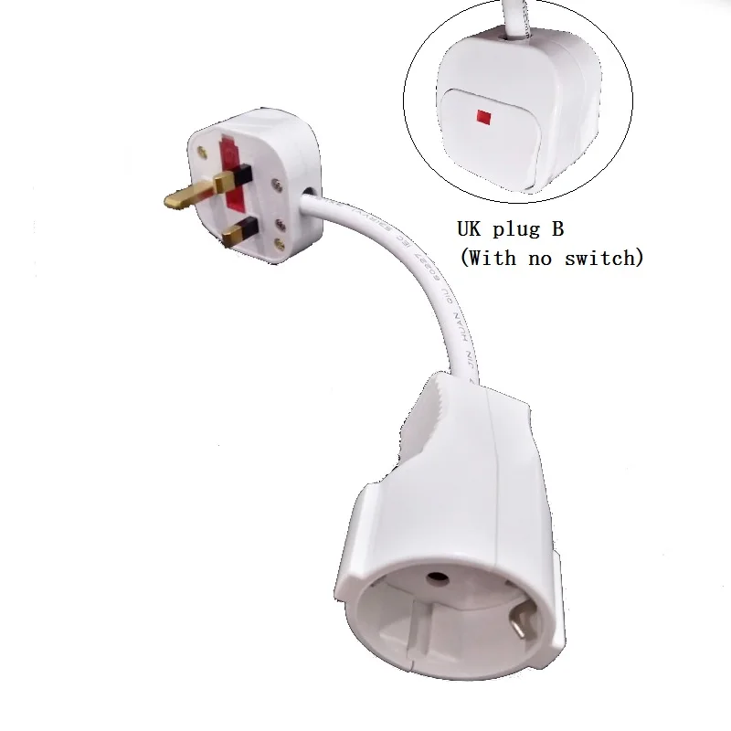 UK plug B Высокая Мощность Универсальный адаптер для путешествий мульти разъем AU/EU/UK/US/israel удлинитель для электроники мощность полосы ЕС разъем - Цвет: UK plug B