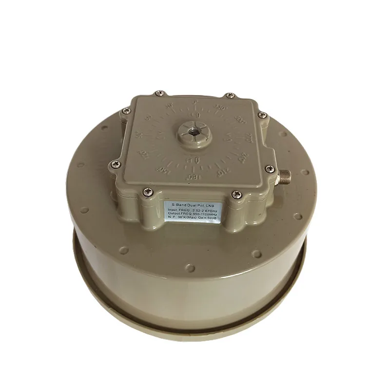 S Band Lnb 3620MHz 2520-2670 MHz Digital Customized Universal For TV Programs Output Return Loss  7.5 dB