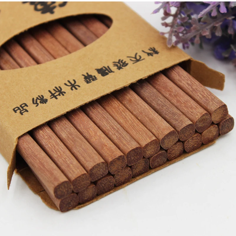 

10 pairs Rosewood Chicken Wing Chopsticks Natural Red Sandalwood Chicken Wing Chopsticks