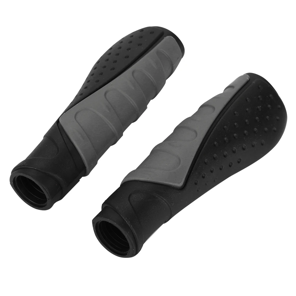 Free Shipping 2pcs Bicycle Handlebars Grips Mountain Road Bike Handlebar Grips Ergonomic Rubber Bike Handle Grips Cycling Riding