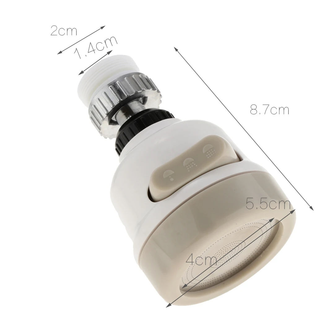 Adjustable Water Saving Aerator Head Rotate Faucet Nozzle Filter Adapter Water Saving Bubbler Connector Diffuser Sprayer